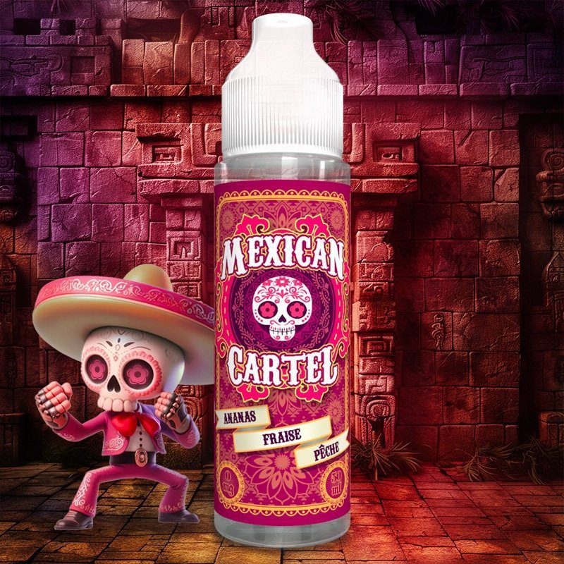 Mexican Cartel Shortfill - Ananas Fraise Peche (Ananász Eper Barack) 50ml