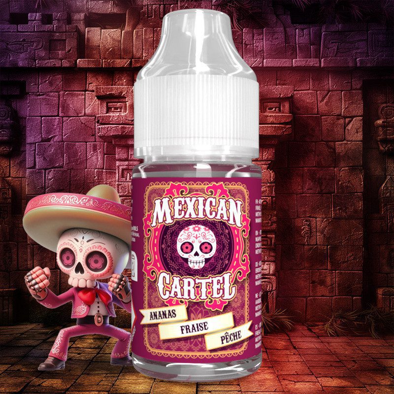 Mexican Cartel - Ananas Fraise Peche (Ananász, Eper, Barack, Jég) Aroma 30ml