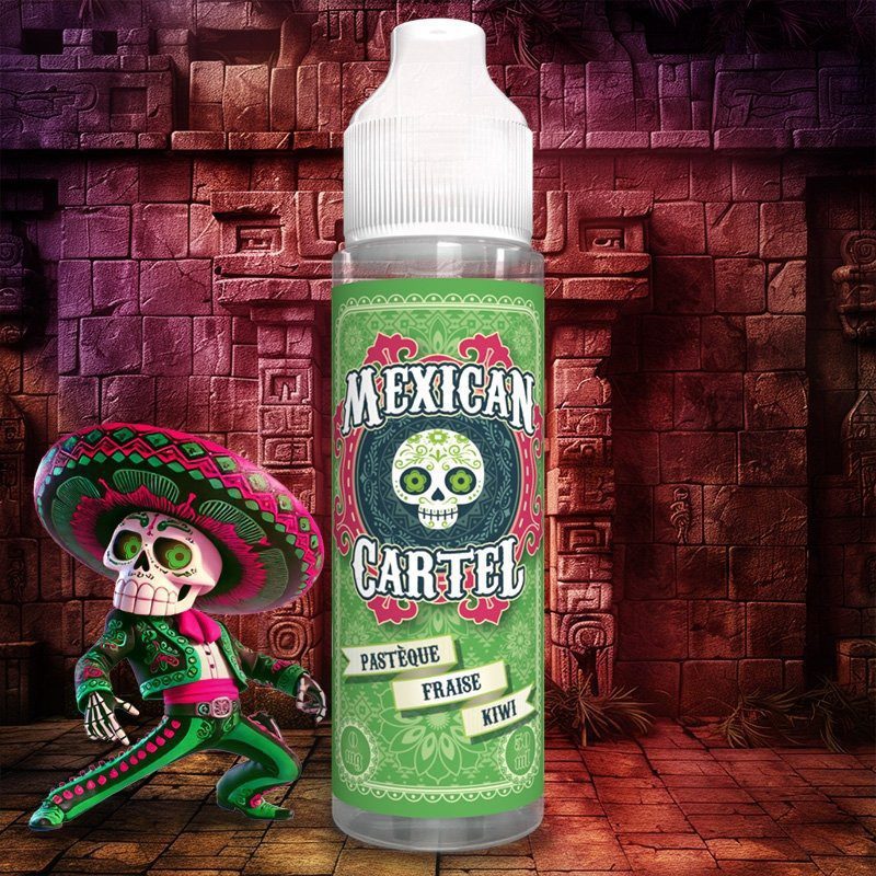 Mexican Cartel Shortfill - Pasteque Fraise Kiwi (Görögdinnye, Eper, Kivi, Jég) 50ml