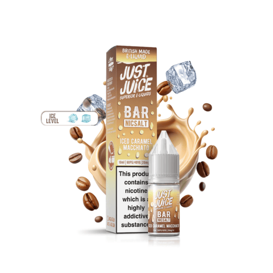Just Juice Bar Salt - Iced Caramel Macchiato (Jeges Karamellás Macchiato) E-Liquid 10ml