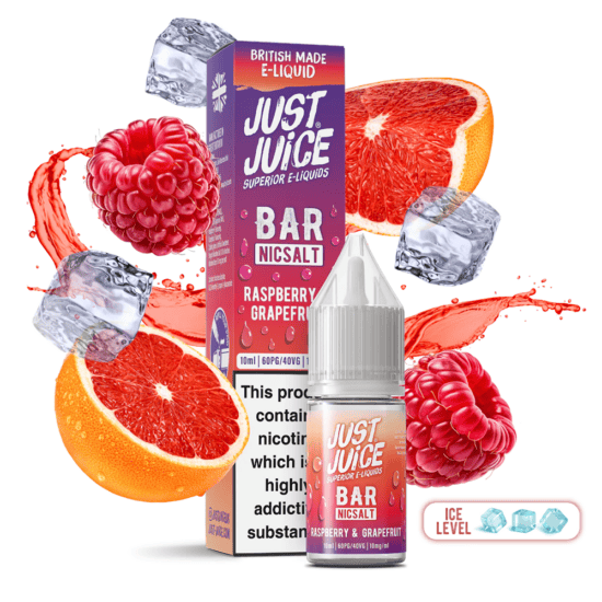 Just Juice Bar Salt - Raspberry Grapefruit (Málna Grapefruit) E-Liquid 10ml