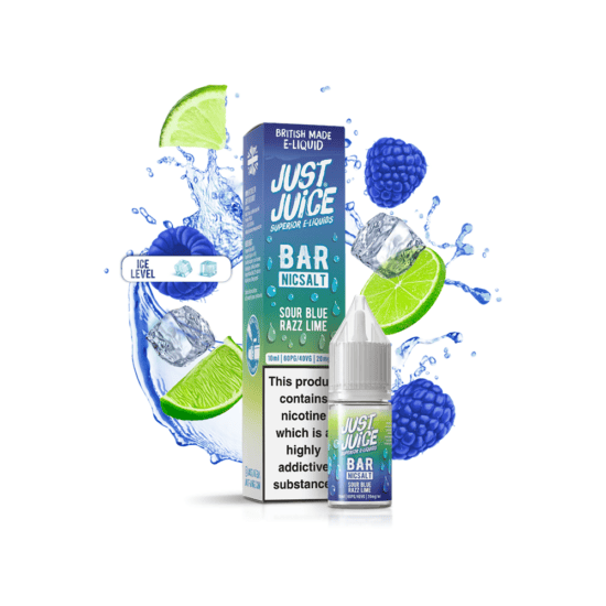 Just Juice Bar Salt - Sour Blue Razz Lime (Savanykás Kék Málna Lime) E-Liquid 10ml