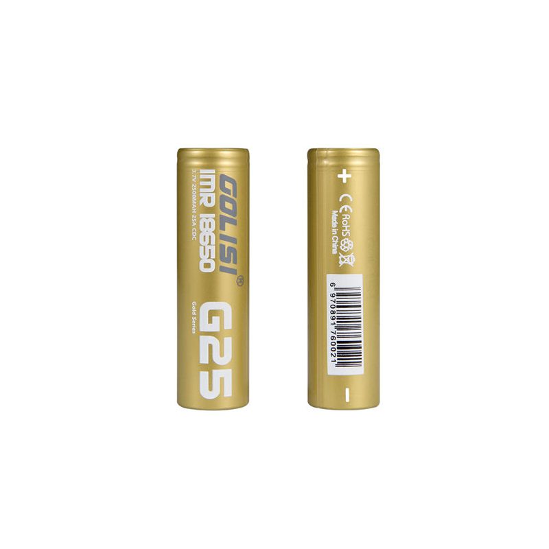 Golisi G25 Golden - 18650, 20A, 2500mAh Akkumulátor 1db