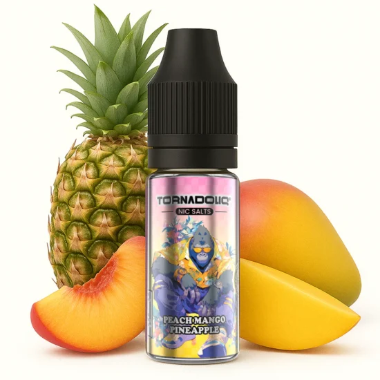 Peach Mango Pineapple Nic Salts Tornadoliq Gobar 10ml 20mg