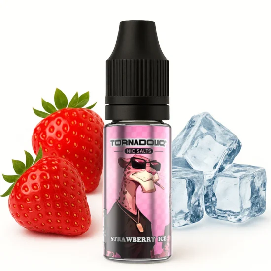 Strawberry Ice Nic Salts Tornadoliq Gobar 10ml 20mg