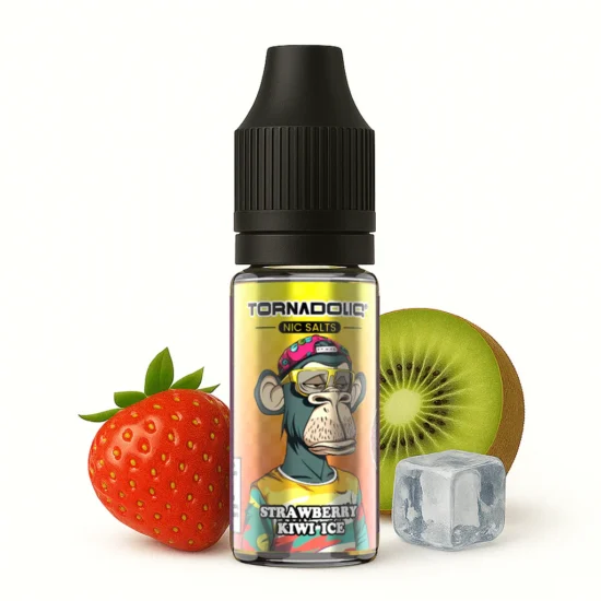 Strawberry Kiwi Ice Nic Salts Tornadoliq Gobar 10ml 20mg