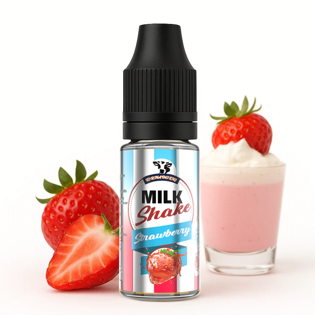 Strawberry Milkshake Nic Salts Tornadoliq Gobar 10ml 20mg
