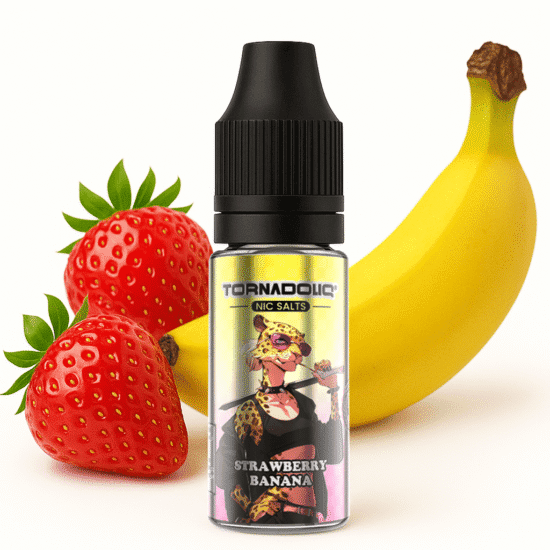 Strawberry Banana Nic Salts Tornadoliq Gobar 10ml 20mg