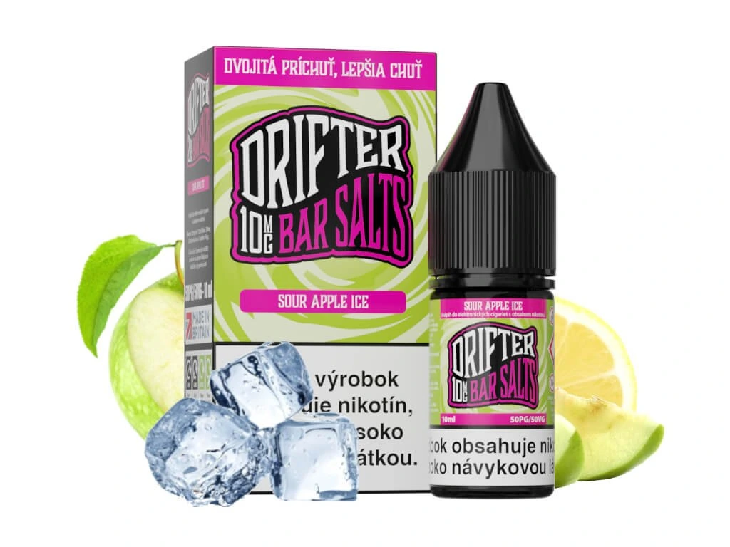Drifter Bar Salts - Sour Apple Ice 10ml e-liquid