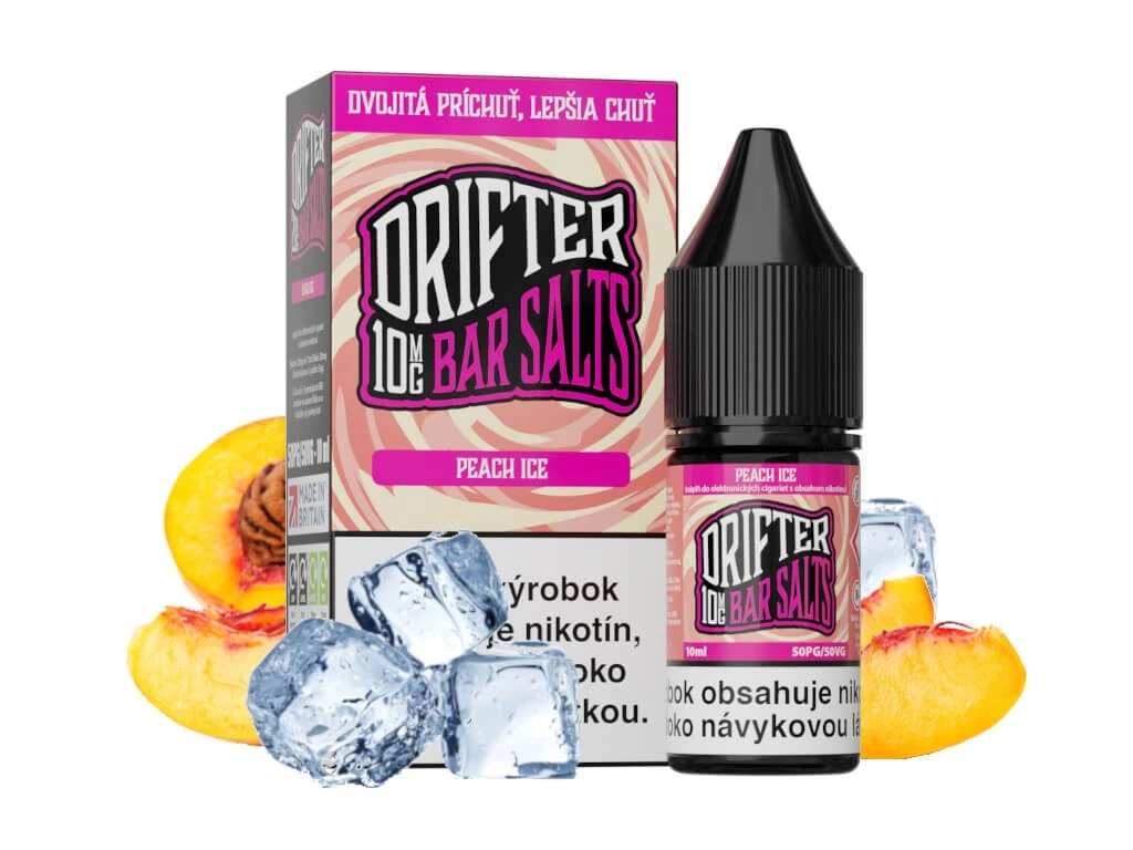 Drifter Bar Salts - Peach Ice 10ml e-liquid