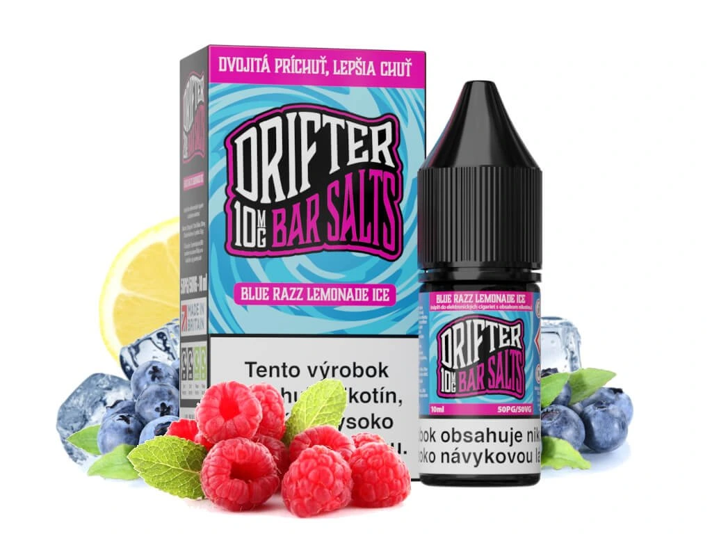 Drifter Bar Salts - Blue Razz Lemonade Ice 10ml e-liquid