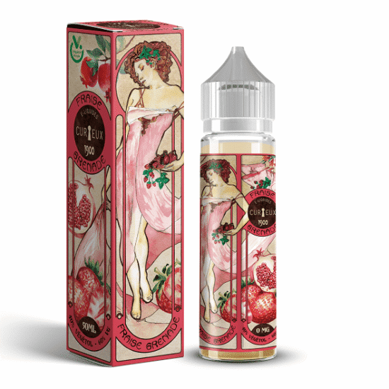 Fraise Grenade (Eper - Gránátalma) 1900 Curieux 50ml shortfill
