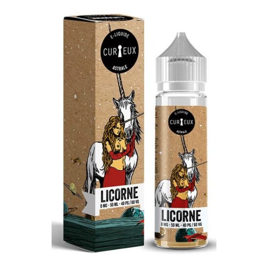 Licorne Vegetol (Eper - Sárkánygyümölcs) Astrale Curieux 50ml shortfill