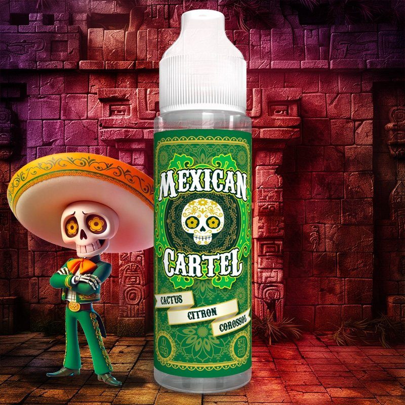 Mexican Cartel Shortfill - Cactus Citron Corossol (Koroszol, Kaktusz, Citrom, Jég) 50ml
