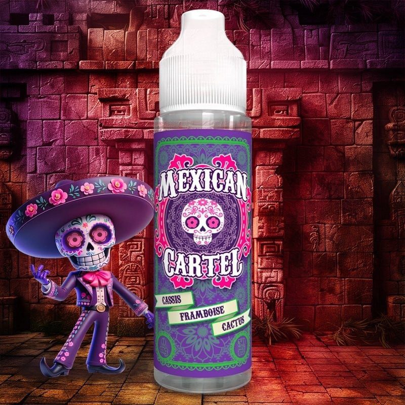 Mexican Cartel Shortfill - Cassis Framboise Cactus (Kaktusz, Feketeribizli, Málna, Jég) 50ml