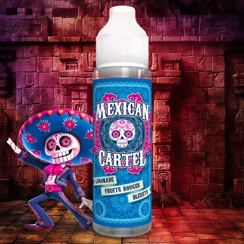 Mexican Cartel Shortfill - Limonade Fruits Rouges Bleuets (Bogyós Gyümölcs, Áfonya, Limonádé, Jég) 50ml