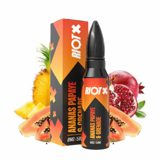 Riot Shortfill - Pineapple Papaya & Pomegranate (Ananász Papaja Gránátalma) 50ml