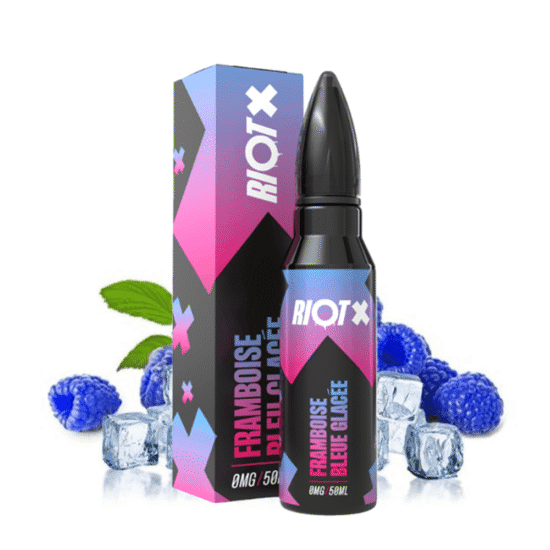 Riot Shortfill - Blue Raspberry Ice (Kék Málna Jég) 50ml