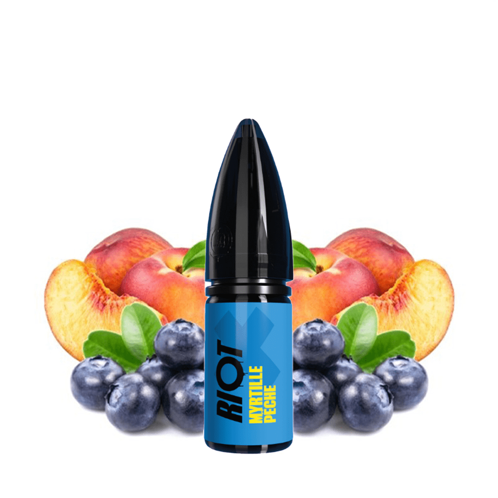 Riot X Salt - Blueberry Peach (Áfonya Barack) E-liquid 10ml