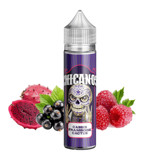 Chicanos Shortfill - Cassis Framboise Cactus (Kaktusz, Feketeribizli, Málna, Jég) 50ml