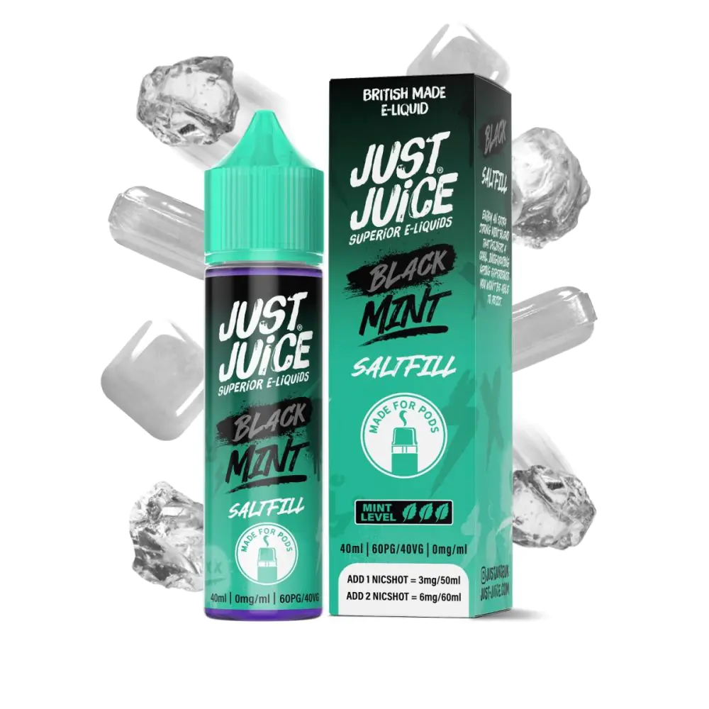 Just Juice Shortfill - Black Mint 40ml