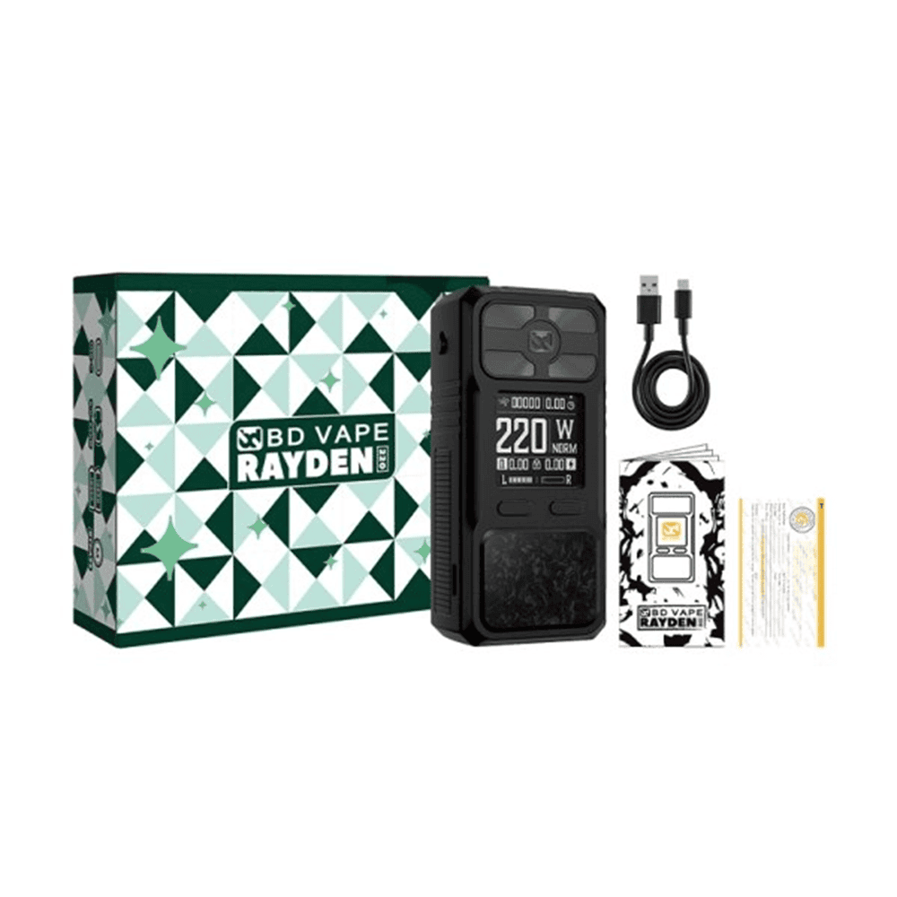 BD Vape Rayden 220 Full Black Mod (High End) - Image 4