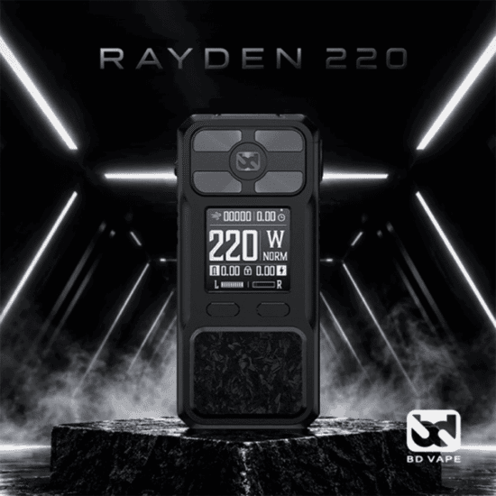 Alternative view of BD Vape Rayden 220 Full Black Mod (High End)