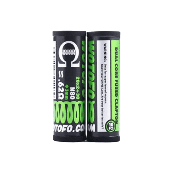 Wotofo - Dual Core Fused Clapton Coils 28Gx2+38G 10db (0.62Ω) Tekercs
