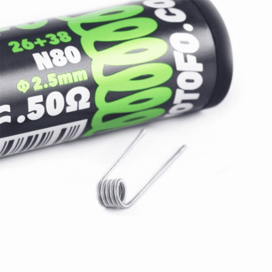 Alternative view of Wotofo - Fused Clapton Coils 26+38G 10db (0.5Ω) Tekercs