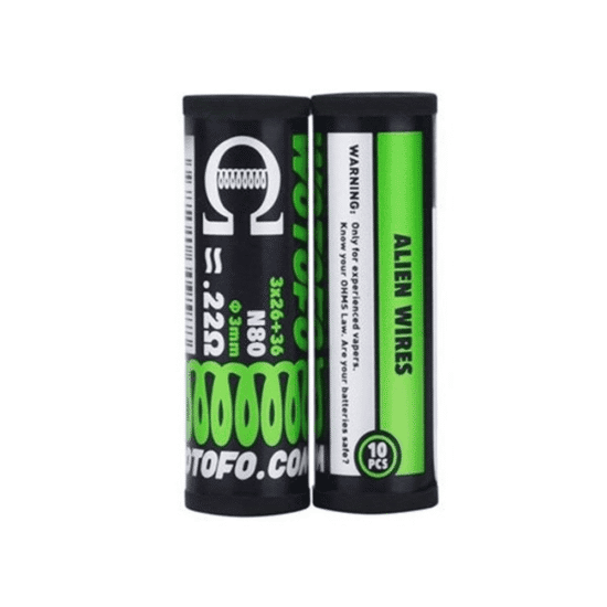 Wotofo - Ni80 Alien Prebuilt Coil 3*26+36G 10db (0.22Ω) Tekercs