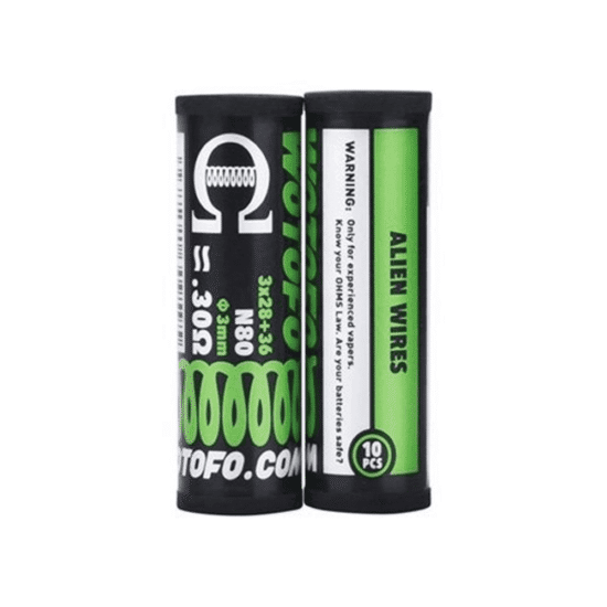 Wotofo - Ni80 Alien Prebuilt Coil 3*28+36G 10db (0.3Ω) Tekercs