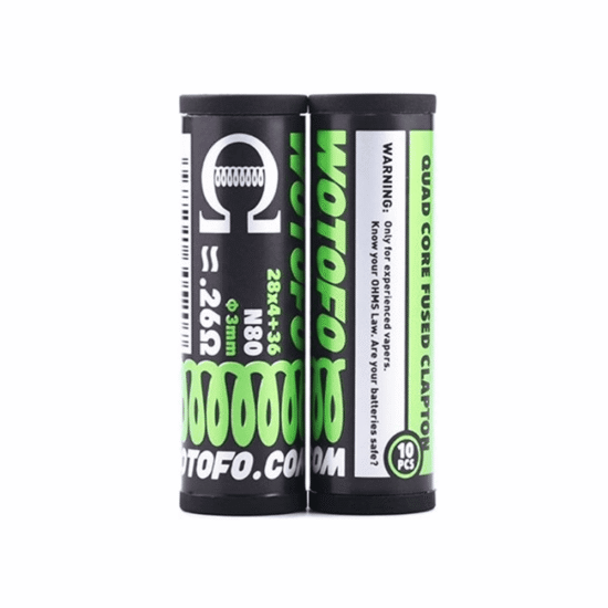 Wotofo - Quad Core Fused Clapton Coils 10db (0.26Ω) Tekercs